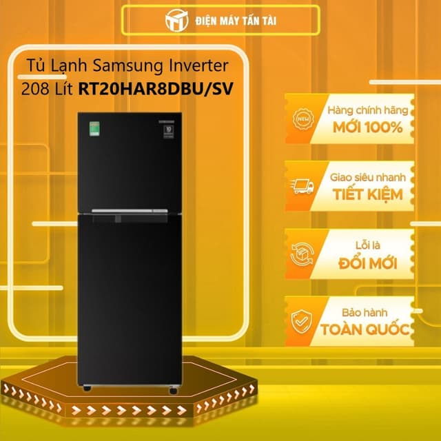 RT20HAR8DBU/SV - Tủ Lạnh Samsung Inverter 208 Lít RT20HAR8DBU/SV - GIAO TOÀN QUỐC - Ảnh 5