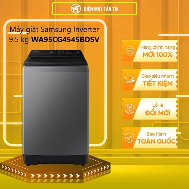 WA95CG4545BDSV - Máy giặt Samsung Inverter 9.5 kg WA95CG4545BDSV - GIAO TOÀN QUỐC - Ảnh 5