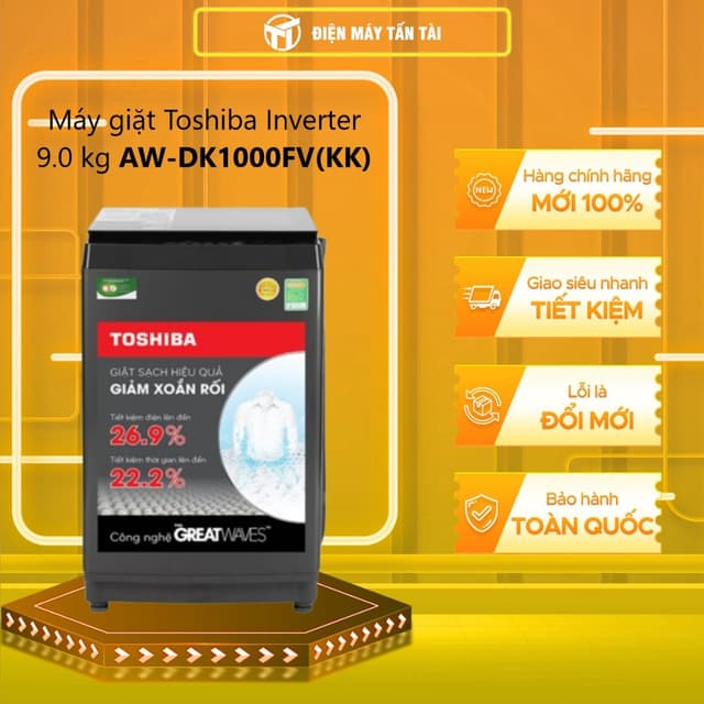 AW-DK1000FV(KK) - Máy giặt Toshiba Inverter 9.0 kg AW-DK1000FV(KK) - GIAO TOÀN QUỐC - Ảnh 2