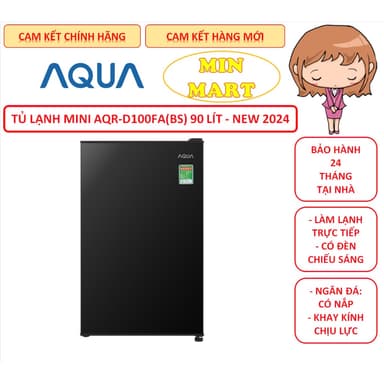 So sánh giá Tủ lạnh mini Aqua AQR-D100FA(BS) 90 lít & AQR-D60FA(BS) 50 lít model mới 2024, bảo hành 12 tháng tại nhà rẻ nhất?