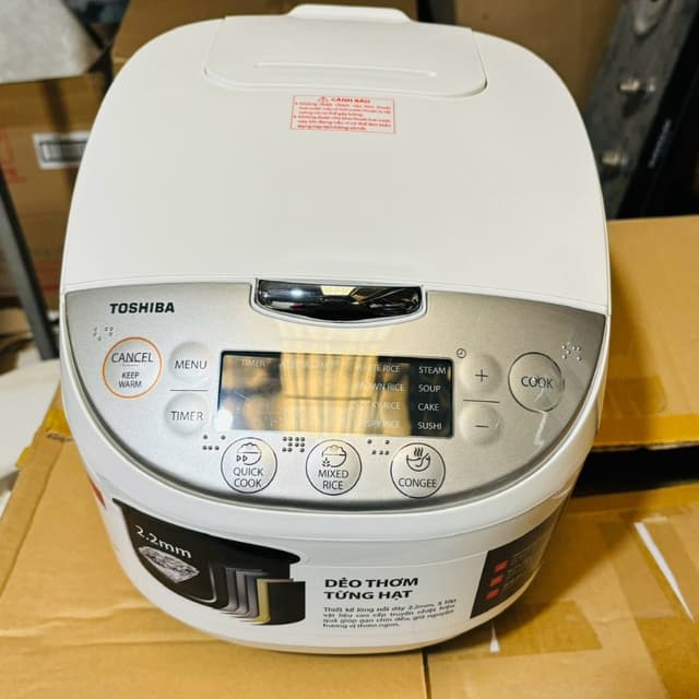 Nồi cơm điện tử Toshiba 1.8 lít RC-18DH2PV(W) Hàng trưng bày 99% - Bảo Hành 12 tháng - Ảnh 11
