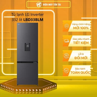 So sánh giá LBD33BLM - Tủ lạnh LG Inverter 332 lít LBD33BLM - BẢO HÀNH CHÍNH HÃNG rẻ nhất?