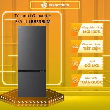So sánh giá [TẤN TÀI LĐ 0Đ] LBB33BLM -  - Tủ lạnh LG Inverter 335 lít LBB33BLM - BẢO HÀNH CHÍNH HÃNG rẻ nhất?