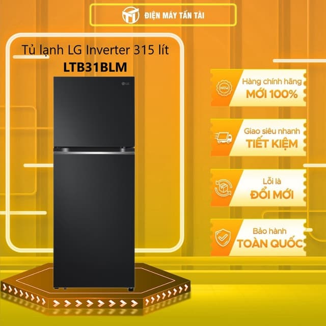 [TẤN TÀI LĐ 0Đ] LTB31BLM - Tủ Lạnh LG Inverter 315 Lít LTB31BLM - BẢO HÀNH CHÍNH HÃNG - Ảnh 6