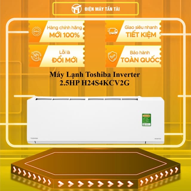 RAS-H24S4KCV2G-V / RAS-H24S5KCV2G-V - Máy Lạnh Toshiba Inverter 2.5 HP - GIAO TOÀN QUỐC - Ảnh 2