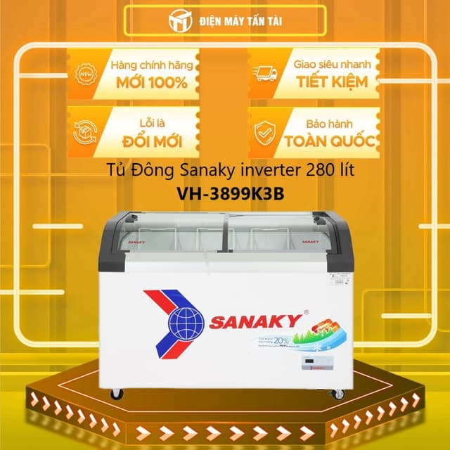 [TẤN TÀI LĐ 0Đ] VH-3899K3B - Tủ Đông Sanaky Inverter 280 lít VH-3899K3B - MIỄN PHÍ GIAO HCM - Ảnh 8