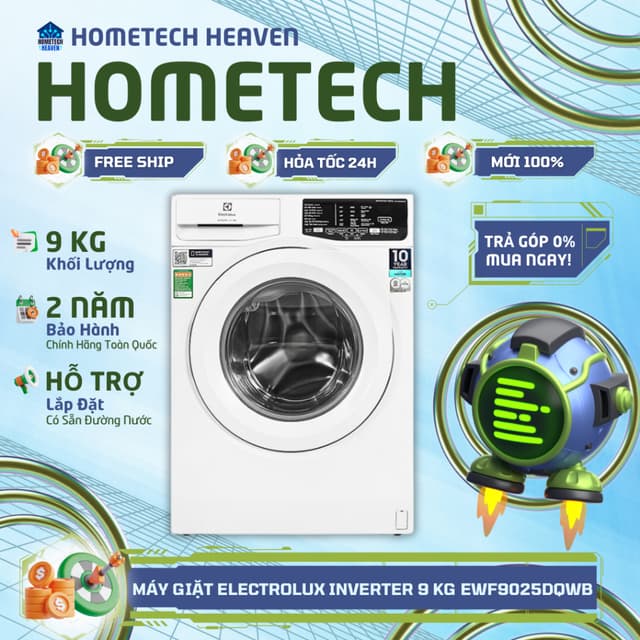 ☑️ EWF9025DQWB - Máy giặt Electrolux UltimateCare 100 Inverter 9 kg EWF9025DQWB - Hàng Chính Hãng - Ảnh 7