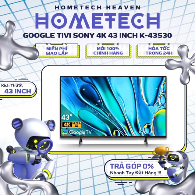 [GIAO LẮP MIỄN PHÍ] K-43S30 - Google Tivi LED Sony 4K 43 Inch K-43S30 - Hàng Chính Hãng, Mới 100% - Ảnh 6
