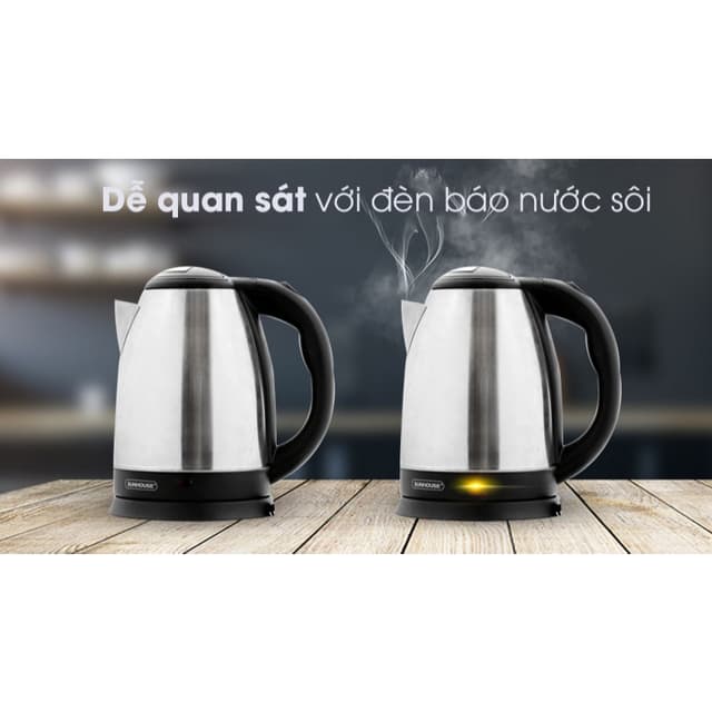 Bình đun siêu tốc Sunhouse 1.8 lít SHD1182 công suất 1500w - Ảnh 3