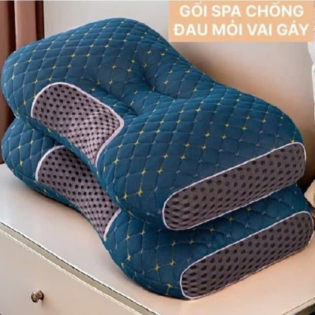 Gối Massage Chống Đau Cổ Vai Gáy Hàng Cao Cấp – Gối Spa Massage Chống Ngáy, Chống Đau Vai Gáy Giúp Ngủ Ngon - Ảnh 2