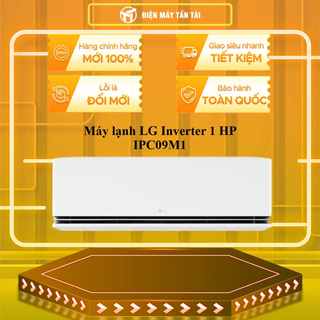 IPC09M1 - Máy lạnh LG Inverter 1 HP IPC09M1 - GIAO TOÀN QUỐC - Ảnh 1