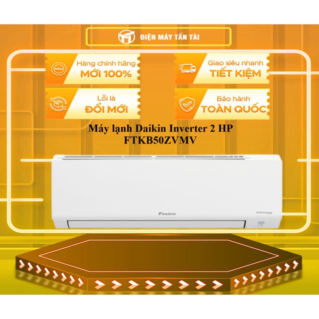 FTKB50ZVMV - Máy lạnh Daikin Inverter 2 HP FTKB50ZVMV - HÀNG CHÍNH HÃNG - GIAO TOÀN QUỐC - Ảnh 3