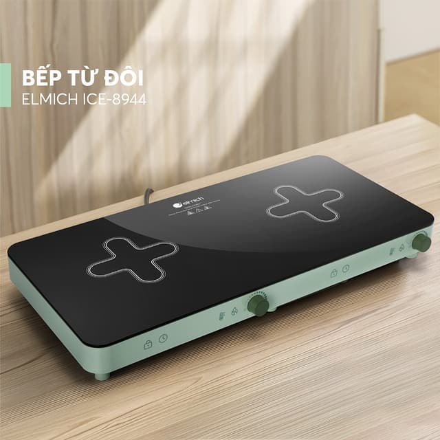 Bếp Từ Đôi Để Bàn Elmich ICE-8944 (Bếp Điện Từ Đôi Công Suất 3400W, Có inverter) Elmich Chính Hãng  - Ảnh 7