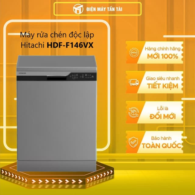 HDF-F146VX - Máy rửa chén độc lập Hitachi 14 bộ HDF-F146VX - MIỄN PHÍ GIAO HCM - Ảnh 4