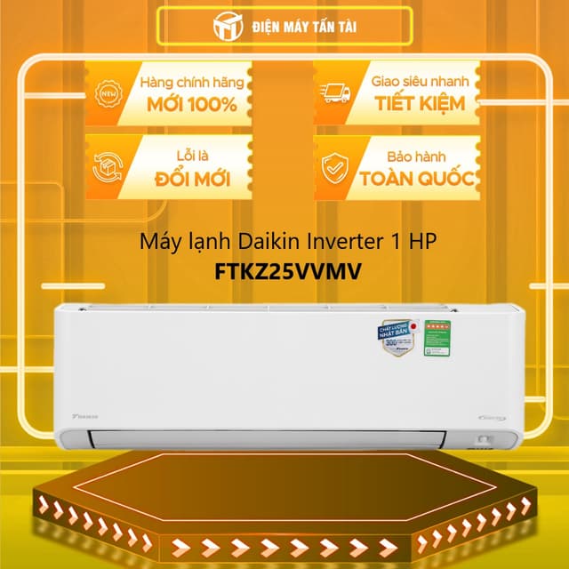 FTKZ25VVMV - Máy lạnh Daikin Inverter 1 HP FTKZ25VVMV - GIAO TOÀN QUỐC - Ảnh 3