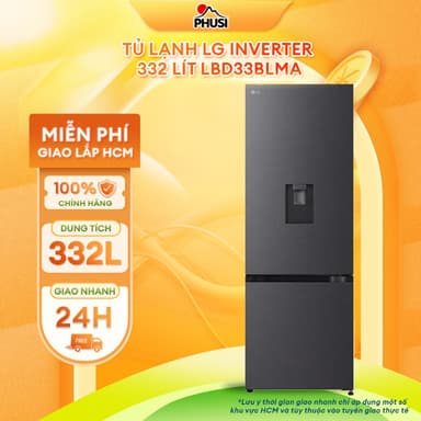 So sánh giá LBD33BLMA Tủ lạnh LG Inverter 332 lít LBD33BLMA - Hàng Chính Hãng, Mới 100% [GIAO LẮP MIỄN PHÍ HCM] rẻ nhất?