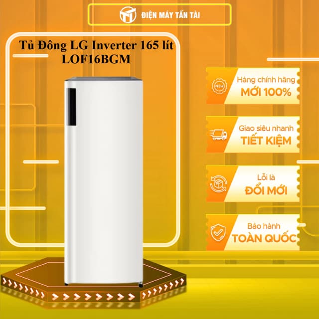 LOF16BGM  - Tủ đông LG Inverter 165 lít LOF16BGM  - MIỄN PHÍ GIAO HCM - Ảnh 7