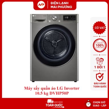 So sánh giá [FREESHIP+LẮP ĐẶT HN]Máy sấy bơm nhiệt LG 10.5 kg DVHP50P/DVHP50B - BẢO HÀNH TOÀN QUỐC 2 NĂM rẻ nhất?