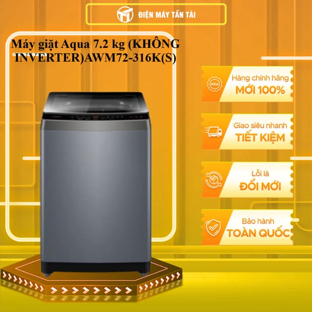 AWM72-316K(S) - Máy giặt cửa trên Aqua 7.2 kg AWM72-316K(S) - GIAO TOÀN QUỐC - Ảnh 10