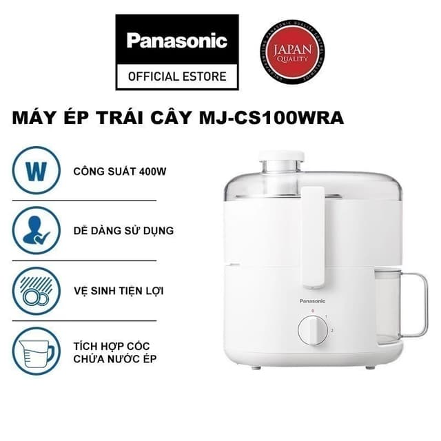 Máy ép trái cây Panasonic MJ-CS100WRA Bảo Hành Chính Hãng 12 Tháng - Ảnh 8