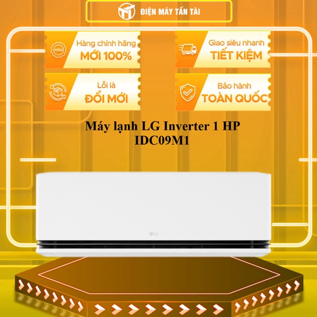IDC09M1 - Máy lạnh LG Inverter 1 HP IDC09M1 - hiển thị nhiệt độ trên dàn lạnh - GIAO TOÀN QUỐC - Ảnh 5