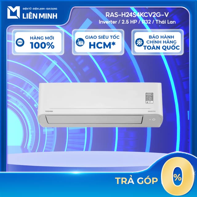 [Shopee - Lắp đặt 0Đ HN HCM] RAS-H24S4KCV2G-V | RAS-H24S5KCV2G-V - Máy Lạnh Toshiba Inverter 2.5 HP - Ảnh 6