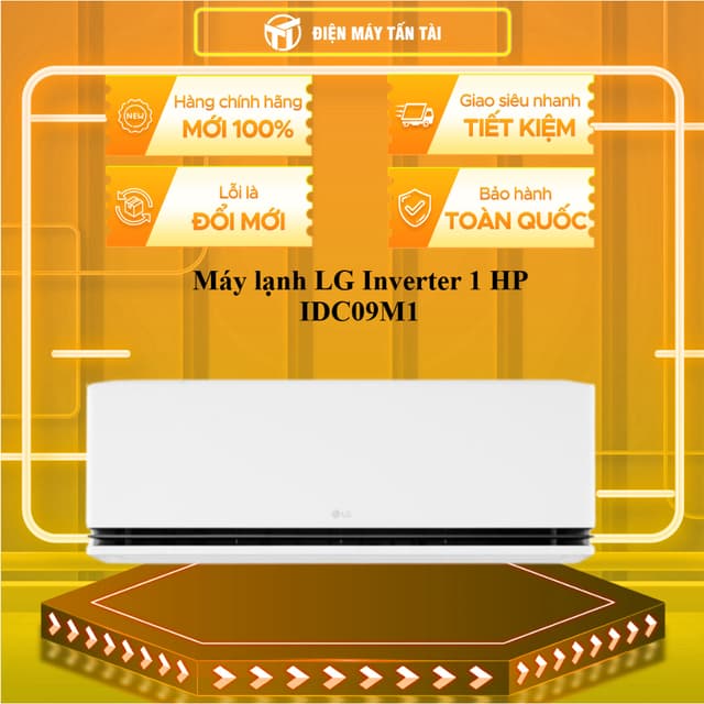 [SHOPEE - LẮP ĐẶT 0Đ HN HCM] -  IDC09M1 - Máy lạnh LG Inverter 1 HP IDC09M1 -CHÍNH HÃNG - Ảnh 1