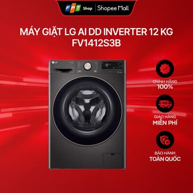 So sánh giá [Chỉ GH tận nơi] Máy giặt cửa trước LG AI DD Inverter 12 Kg FV1412S3B rẻ nhất?