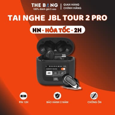 So sánh giá Tai nghe Bluetooth True Wireless JBL Tour Pro 2 (Bluetooth 5.3 | Pin 12h | IPX5 | Chống ồn ANC | JBL Pro Sound) rẻ nhất?