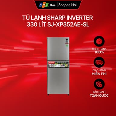 So sánh giá [Miễn phí giao - Không lắp đặt] Tủ lạnh Sharp Inverter 330 lít SJ-XP352AE-SL Chính hãng rẻ nhất?