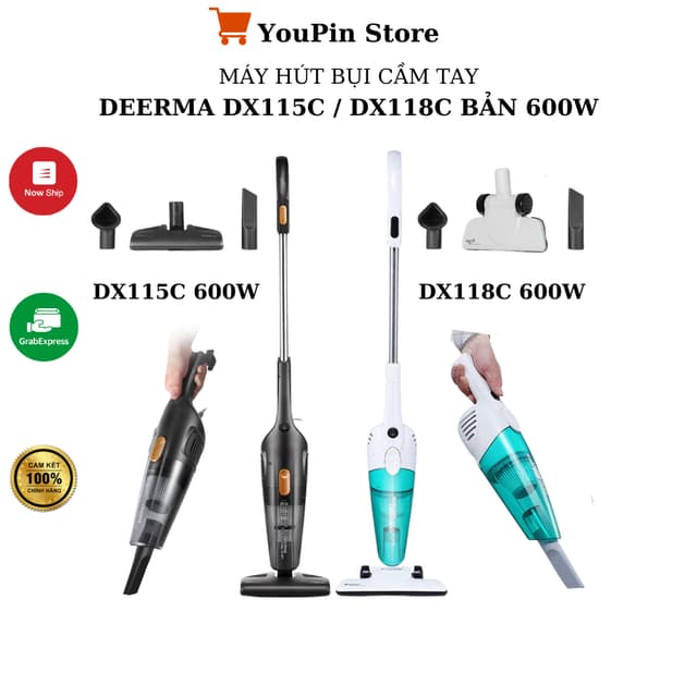 Máy hút bụi cầm tay Deerma DX115C Deerma DX118C Deerma DX120C công suất 600W 400W - Bảo hành 6 tháng - Ảnh 6