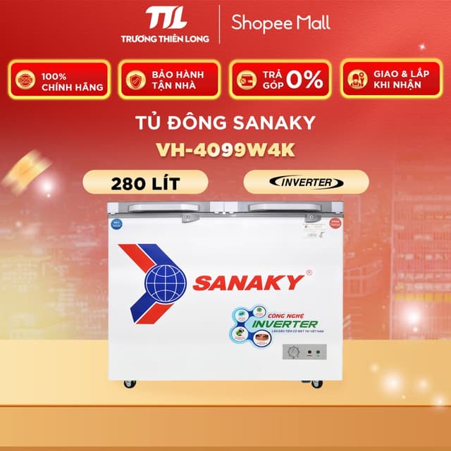 VH-4099W4K - Tủ Đông Sanaky Inverter 280 Lít TD.VH4099W4K [TOÀN QUỐC] - Ảnh 6