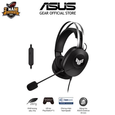So sánh giá Tai nghe gaming có dây Asus TUF Gaming H1 Gen II, âm thanh vòm ảo 7.1, micrô được chứng nhận TeamSpeak rẻ nhất?