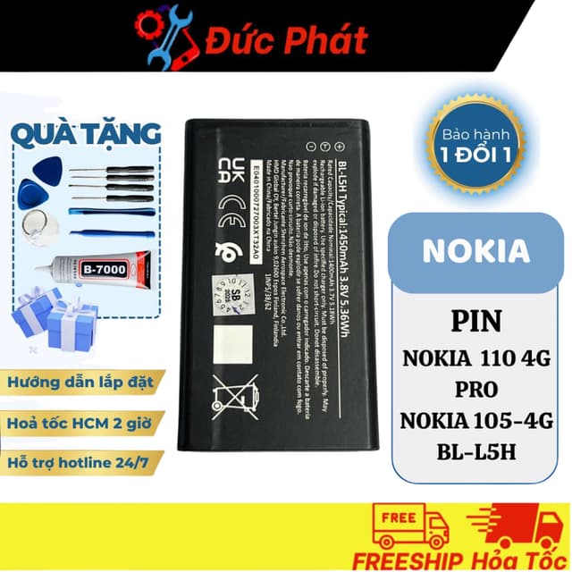 PIN THAY THẾ Nokia BL-L5H / Nokia 110-4G Pro / Nokia 105-4G - Ảnh 9