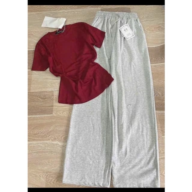 Sét bộ áo thun chất bozip kèm quần dài chất da cá SÉT BỘ DA CÁ siêu xinh phong cách Hàn Quốc ( có tách lẻ) M5528 - Ảnh 8
