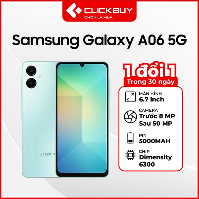 Điện thoại Samsung Galaxy A06 (5G) 4GB 128GB Chính Hãng - Ảnh 11