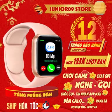 So sánh giá Đồng hồ thông minh JUNIOR09 WATCH 9, Smartwatch Nghe gọi, Tin nhắn App - MXH, Chơi game, GPT AI, Đo nhịp tim, Chống nước rẻ nhất?