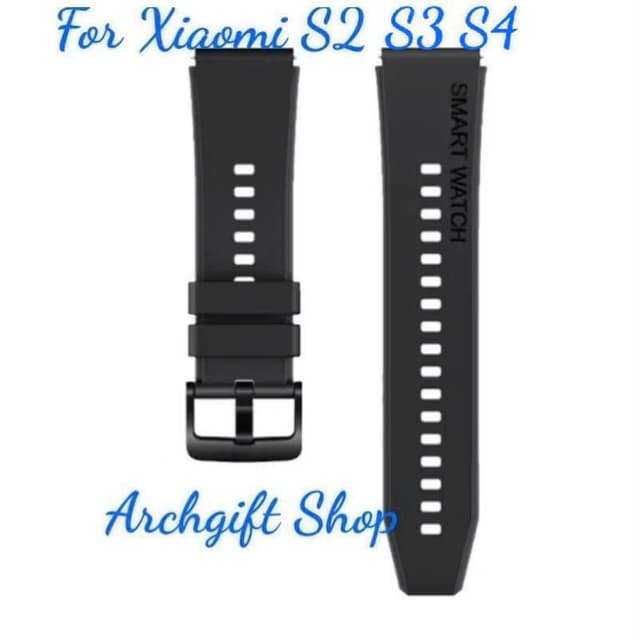 Dây silicon khoá đen dành cho Đồng hồ Xiaomi Watch S3 Và S4 47mm Watch - Ảnh 11