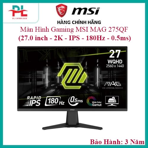 Màn Hình Gaming MSI MAG 275QF (27.0 inch - 2K - IPS - 180Hz - 0.5ms) - Hàng Chính Hãng - Ảnh 11