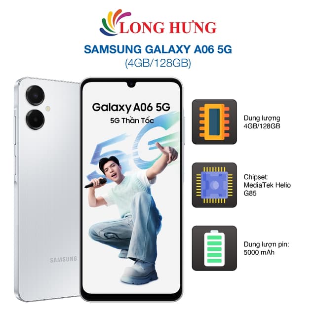 Điện thoại Samsung Galaxy A06 5G (4GB/128GB) - Hàng chính hãng - Ảnh 8
