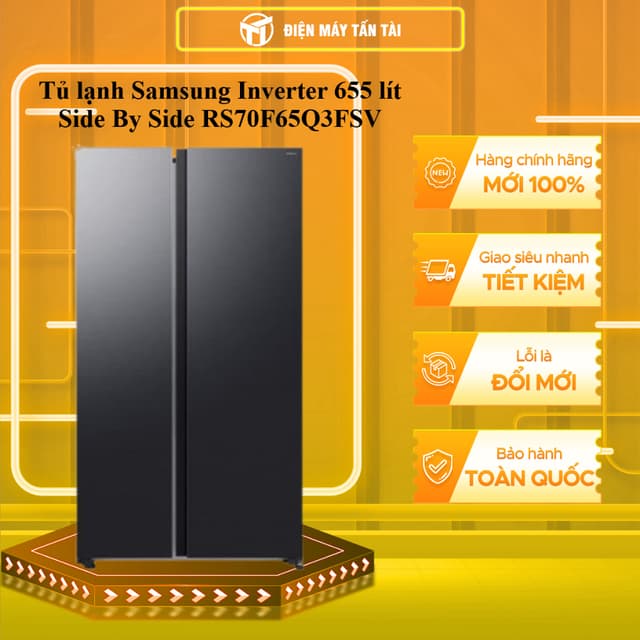RS70F65Q3FSV - Tủ lạnh Samsung Inverter 655 lít Side By Side RS70F65Q3FSV - MIỄN PHÍ GIAO LẮP HCM - Ảnh 9