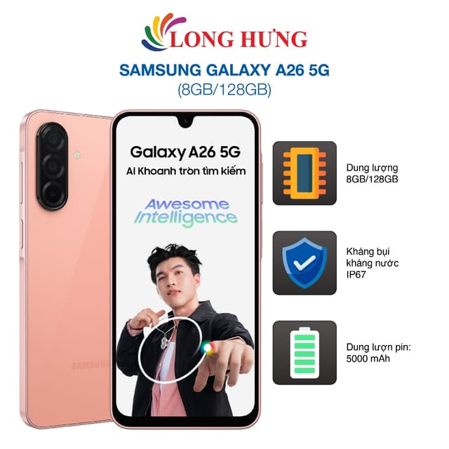 Điện thoại Samsung Galaxy A26 5G (8GB/128GB) - Hàng chính hãng - Ảnh 3
