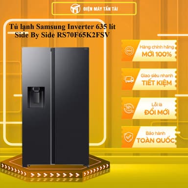 So sánh giá RS70F65K2FSV - Tủ lạnh Samsung Inverter 635 lít Side By Side RS70F65K2FSV - MIỄN PHÍ GIIAO LẮP HCM rẻ nhất?