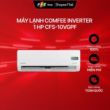 So sánh giá [Chỉ GH tận nơi] Máy Lạnh Comfee Inverter 1 HP CFS-10VGPF, tiết kiệm điện, tự động làm sạch rẻ nhất?