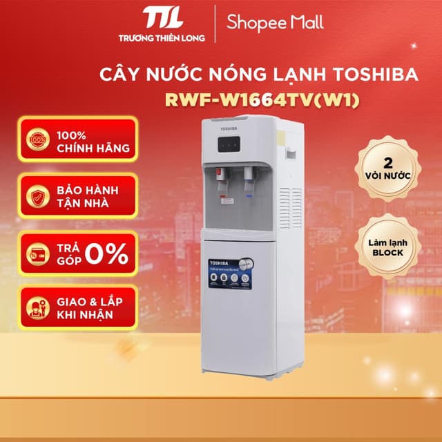 [VC 10%] RWF-W1664TV(W1) - Cây Nước Nóng Lạnh Toshiba - Công Suất 670W [FREESHIP HCM] - Ảnh 10