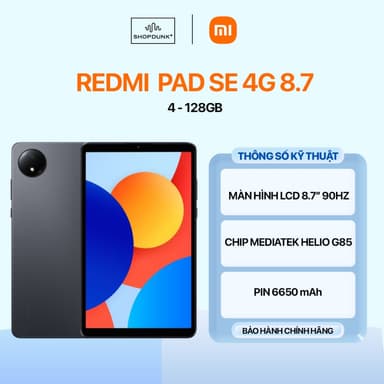 So sánh giá Máy Tính Bảng Xiaomi Redmi Pad SE 4G 8.7 4G 4GB 128GB Chính Hãng rẻ nhất?