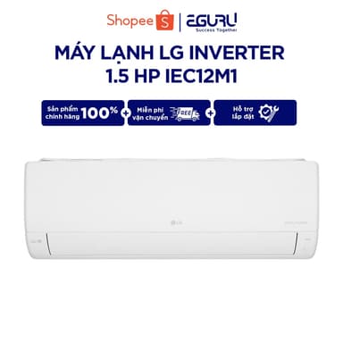 So sánh giá [Giao hàng miễn phí] IEC12M1 - Máy lạnh LG Inverter 1.5 HP IEC12M1 - Công suất 1.5 HP| Bảo Hành Chính Hãng rẻ nhất?