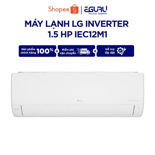 [Giao hàng miễn phí] IEC12M1 - Máy lạnh LG Inverter 1.5 HP IEC12M1 - Công suất 1.5 HP| Bảo Hành Chính Hãng - Ảnh 6
