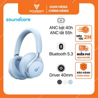 So sánh giá Tai nghe Bluetooth Anker Soundcore Space One A3035, chống ồn chủ động ANC,Pin 40h,6 Micro - Bảo Hành Chính Hãng 18 Tháng rẻ nhất?