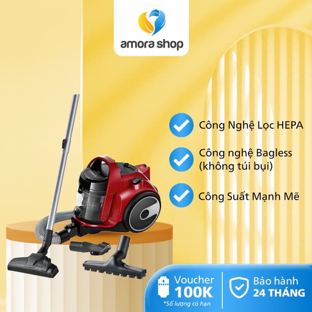 Máy Hút Bụi Dạng Hộp Bosch BGC05AAA2, Bộ Lọc Hepa, Công Suất Mạnh Mẽ, Bảo Hành 24 Tháng - Ảnh 7